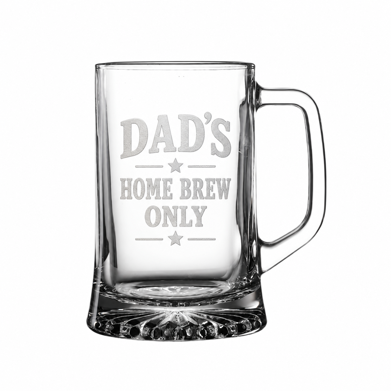 Example personalised glass tankard
