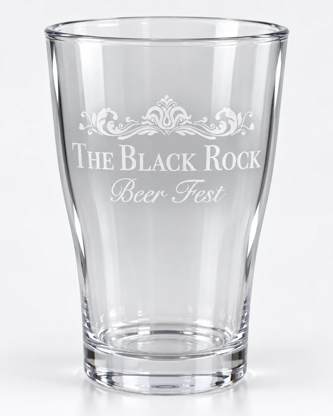 Engraved Black Rock Beer Fest glass